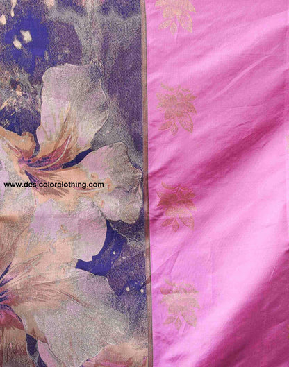 Blue Silk Woven Saree