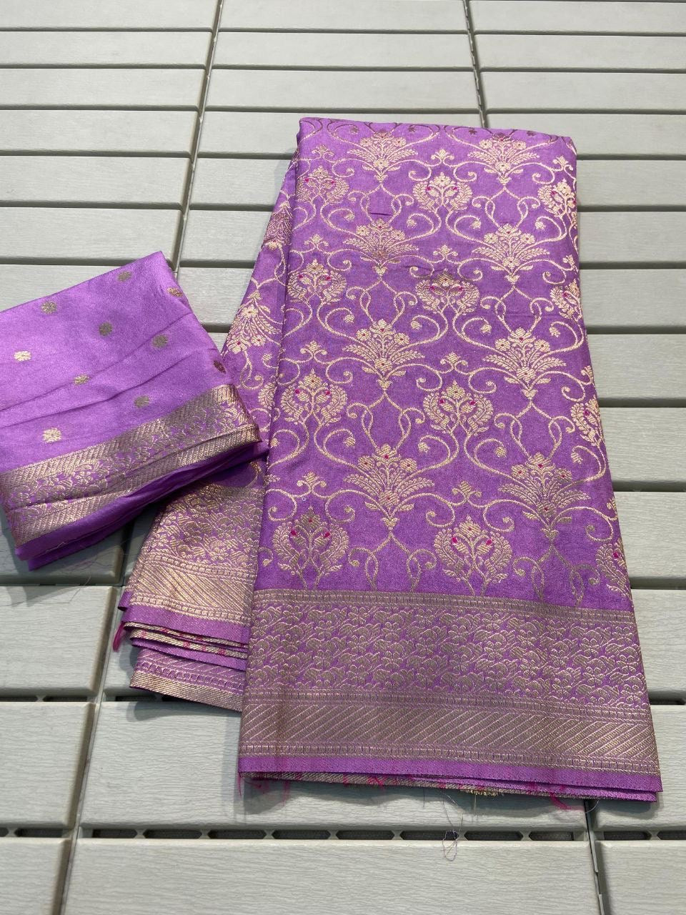 Pure Crepe Khadi Silk Saree