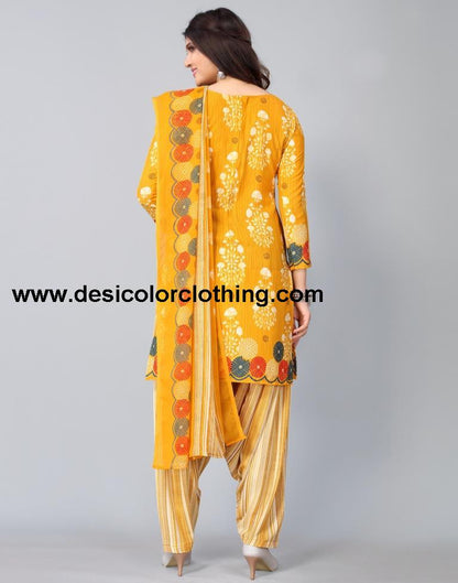 Printed Unstitched Salwar Suit Material