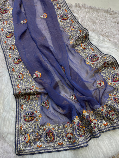 Product Image - Exquisite Designer Saree in Srivalli Silk