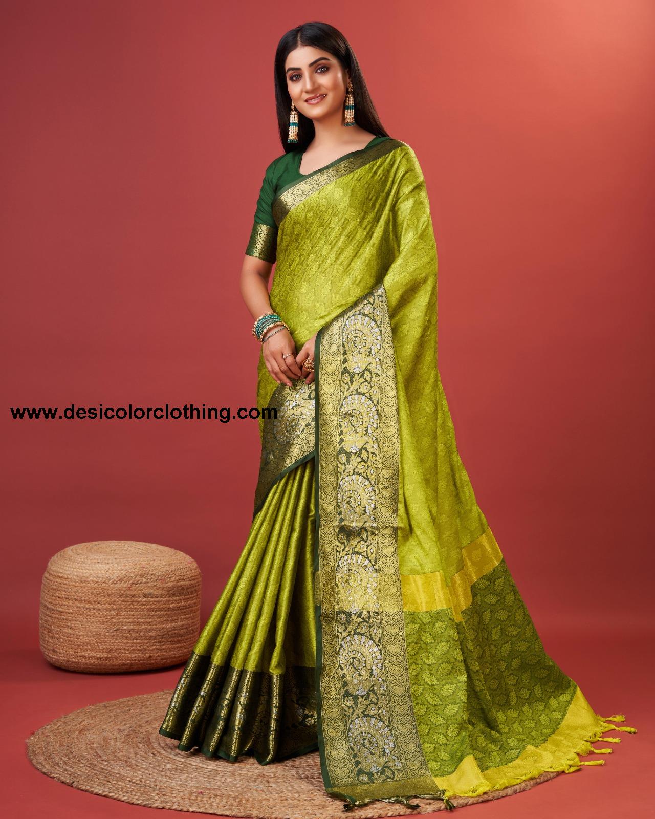 Rich Cotton Jacquard Silk Saree