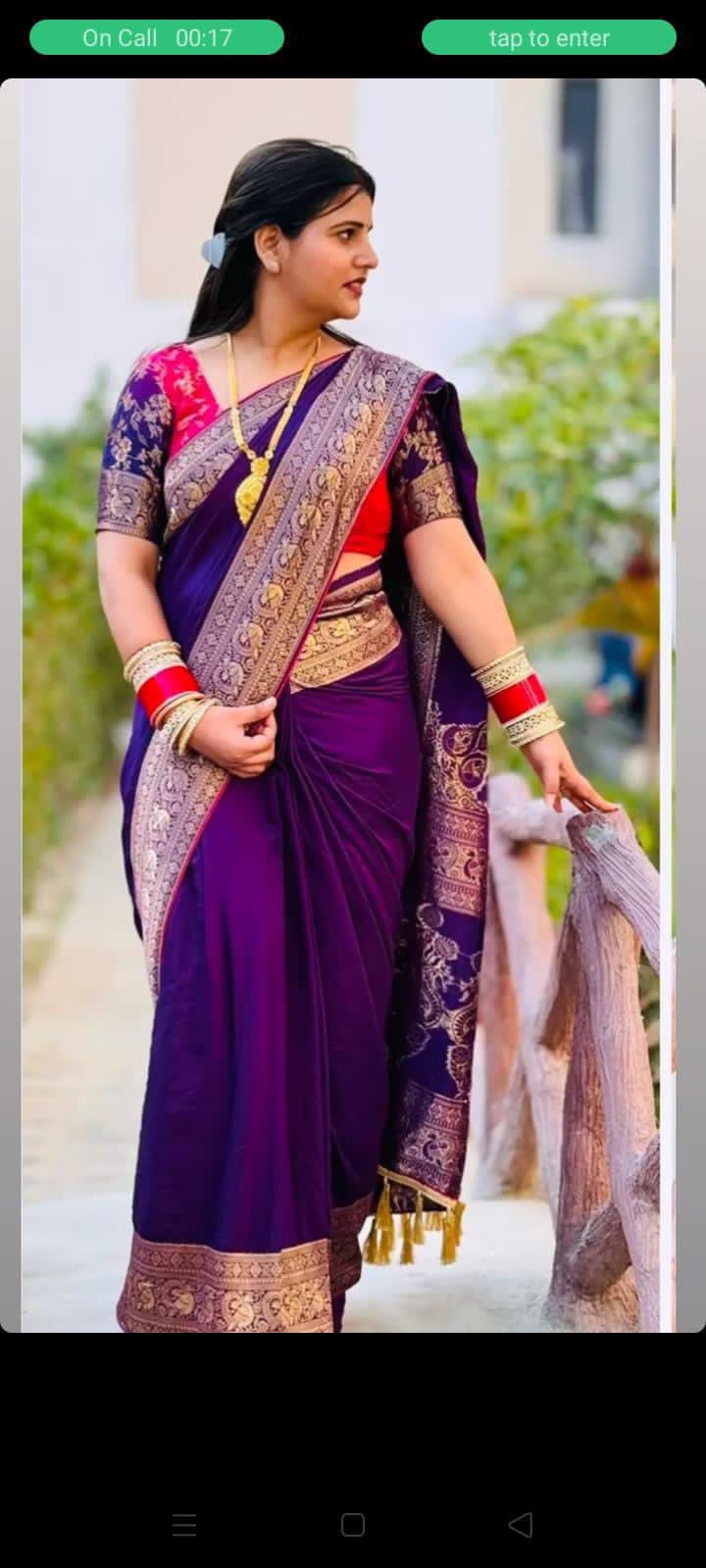 Product Image - Elegant Designer Banarasi Dola Silk Saree for Weddings & Festivals