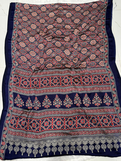 Product Image - Elegant Semi Gajji Bandhej Silk Saree - Perfect Ethnic Wear