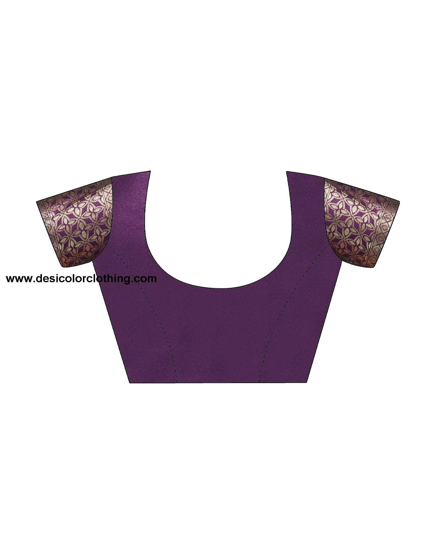 Purple Jacquard Silk Saree