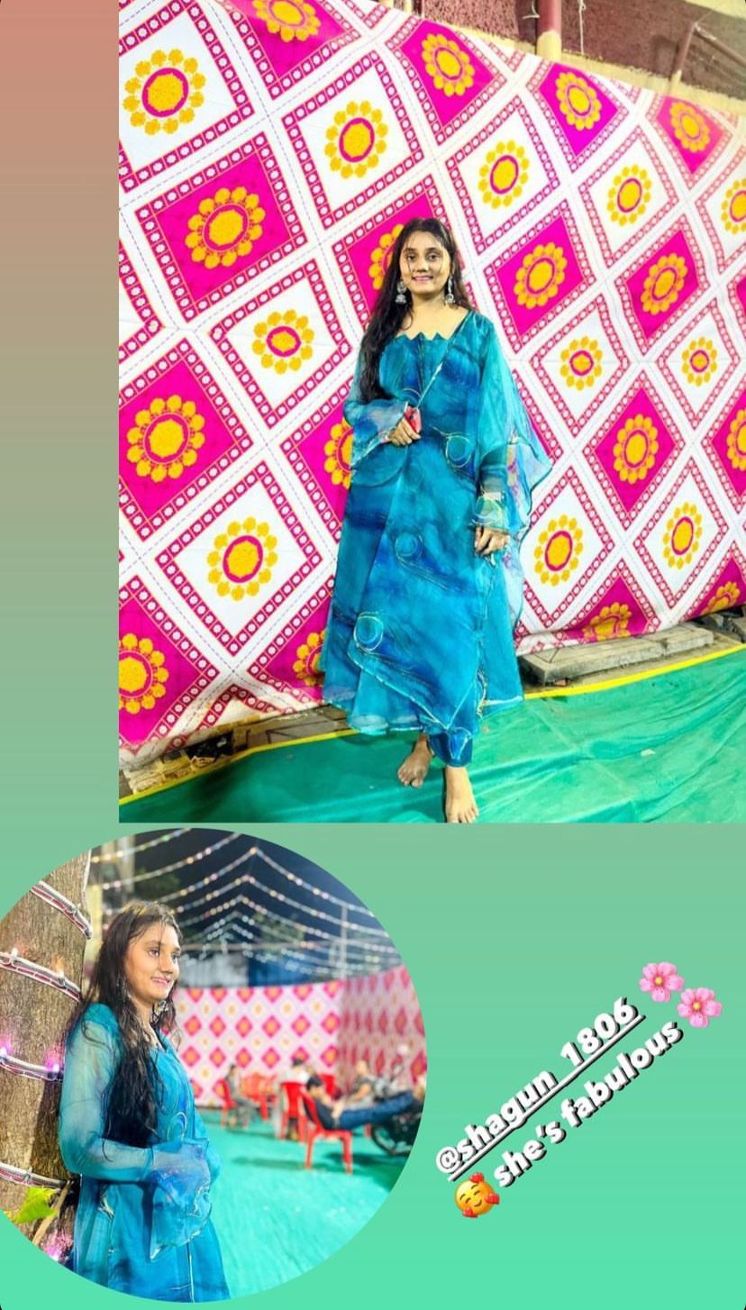 Product Image - Exclusive Ri8 Fashion Anarkali Suit - Digital Printed Organza Silk
