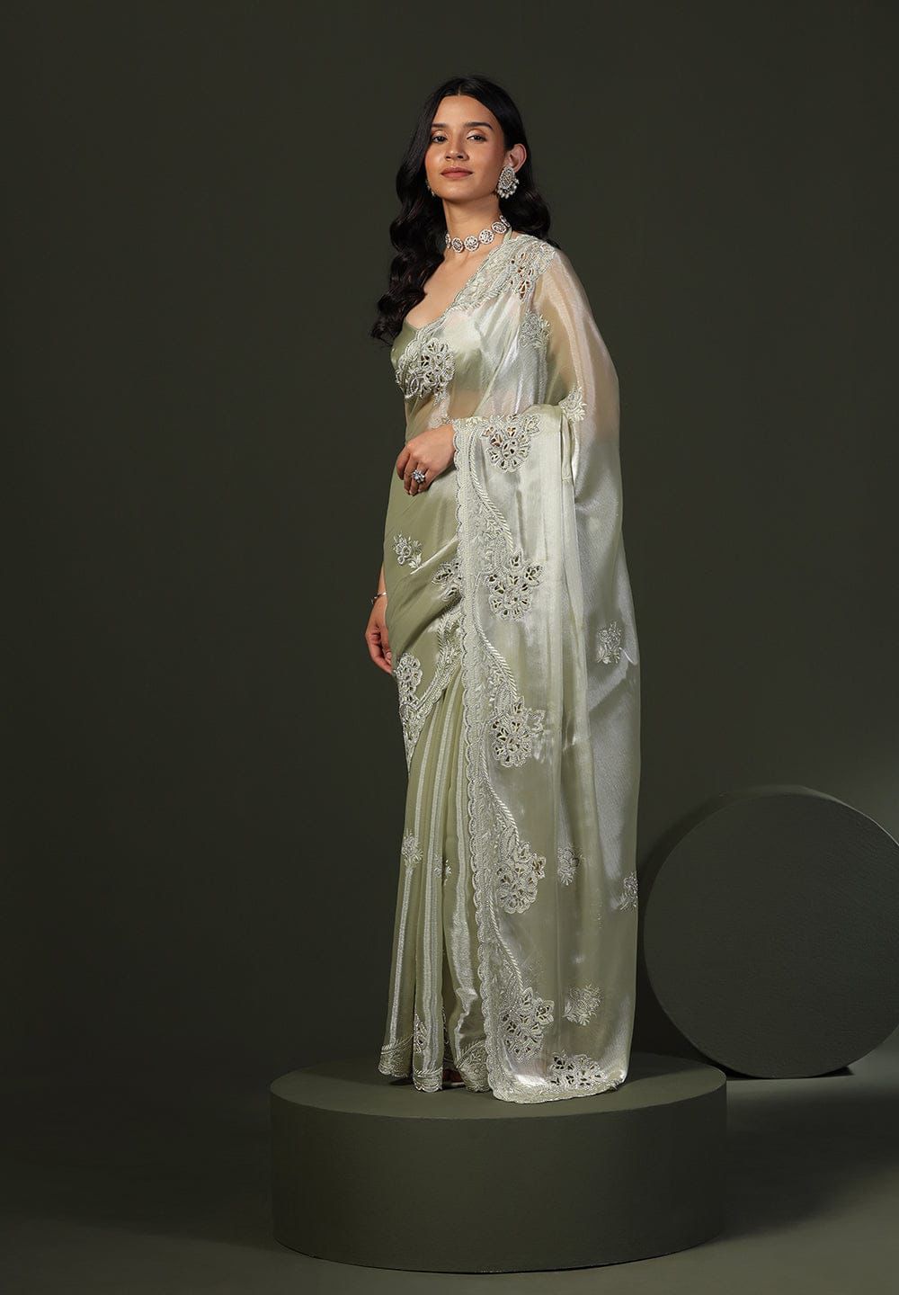 Product Image - Elegant Designer Georgette Saree for Weddings & Festive Wear