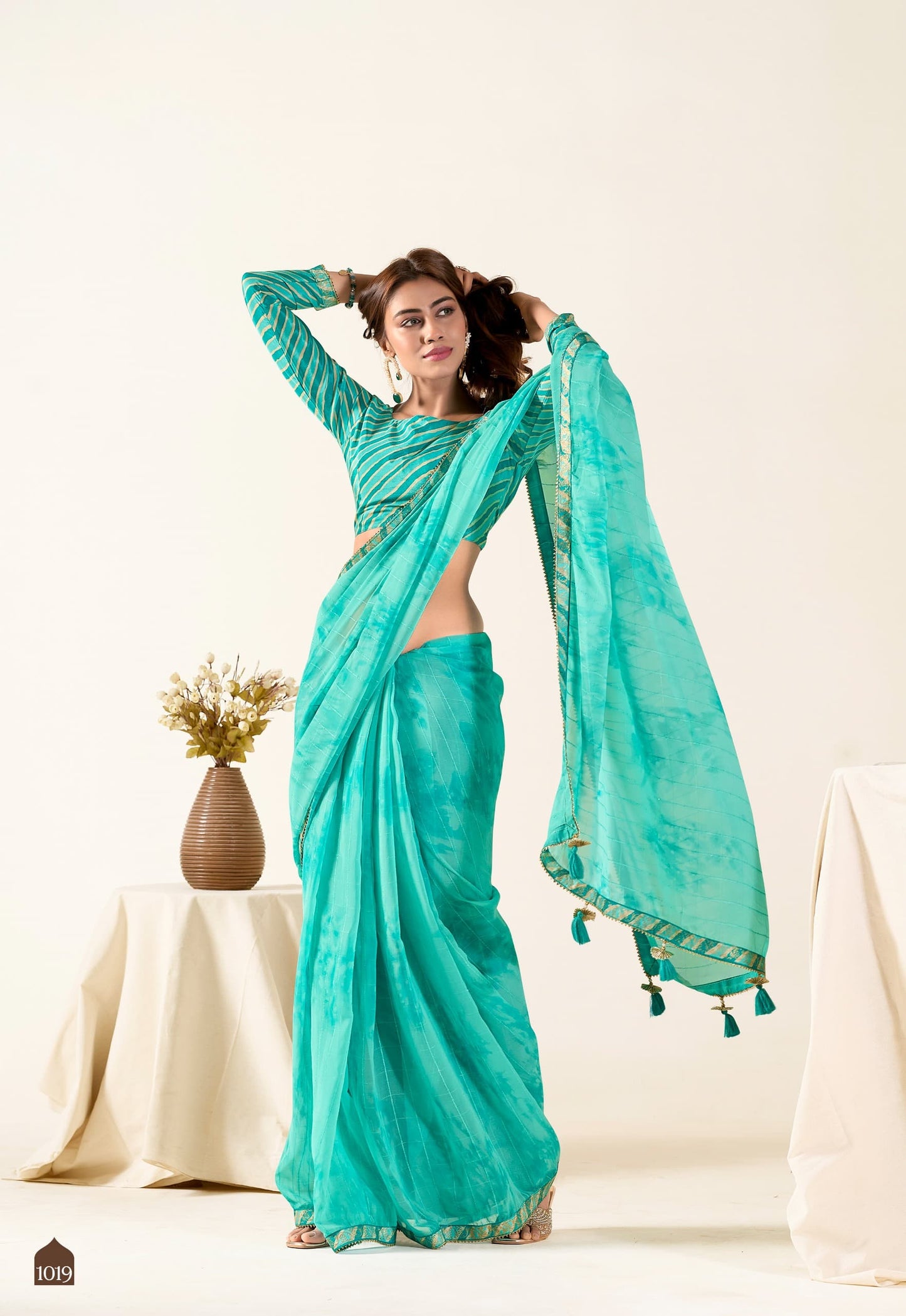 Product Image - Designer Georgette Saree: Perfect for Festive & Wedding Occasions
