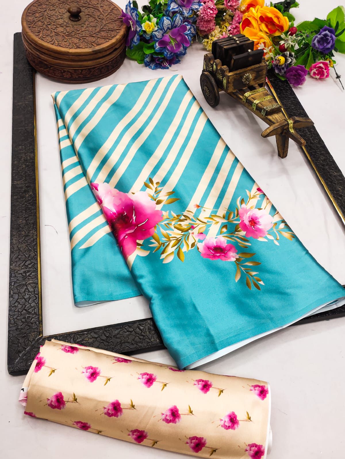 Product Image - Designer Georgette Saree for Festive and Wedding Wear