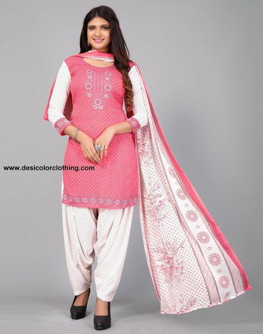 Printed Unstitched Salwar Suit Material