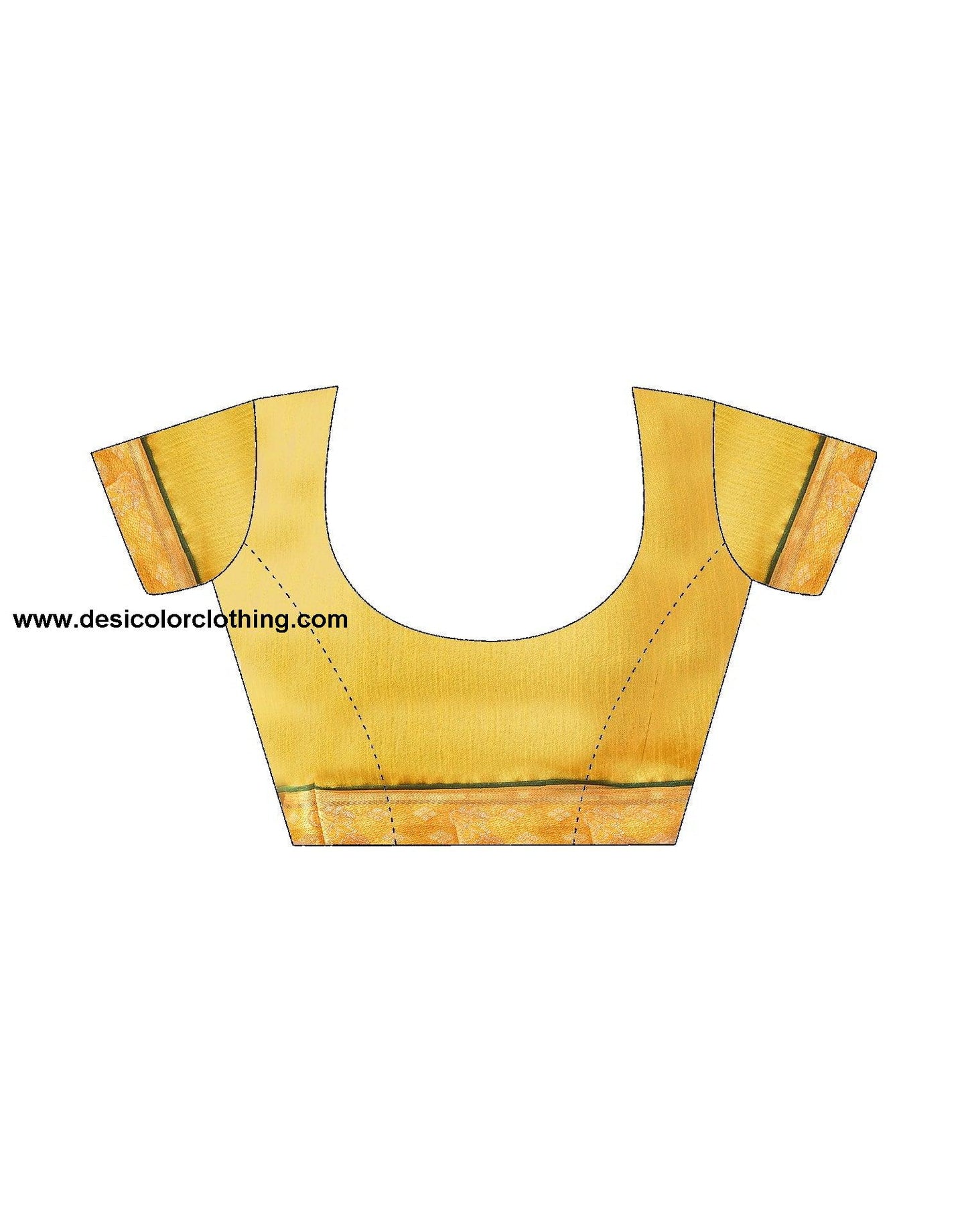 Yellow Printed Chiffon Saree
