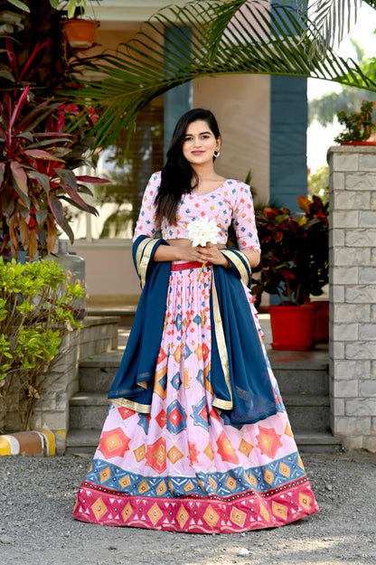 Product Image - Elegant Pure Georgette Designer Saree for Festive & Wedding Wear