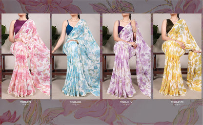 Product Image - Exquisite Designer Georgette Saree for Festive Wear