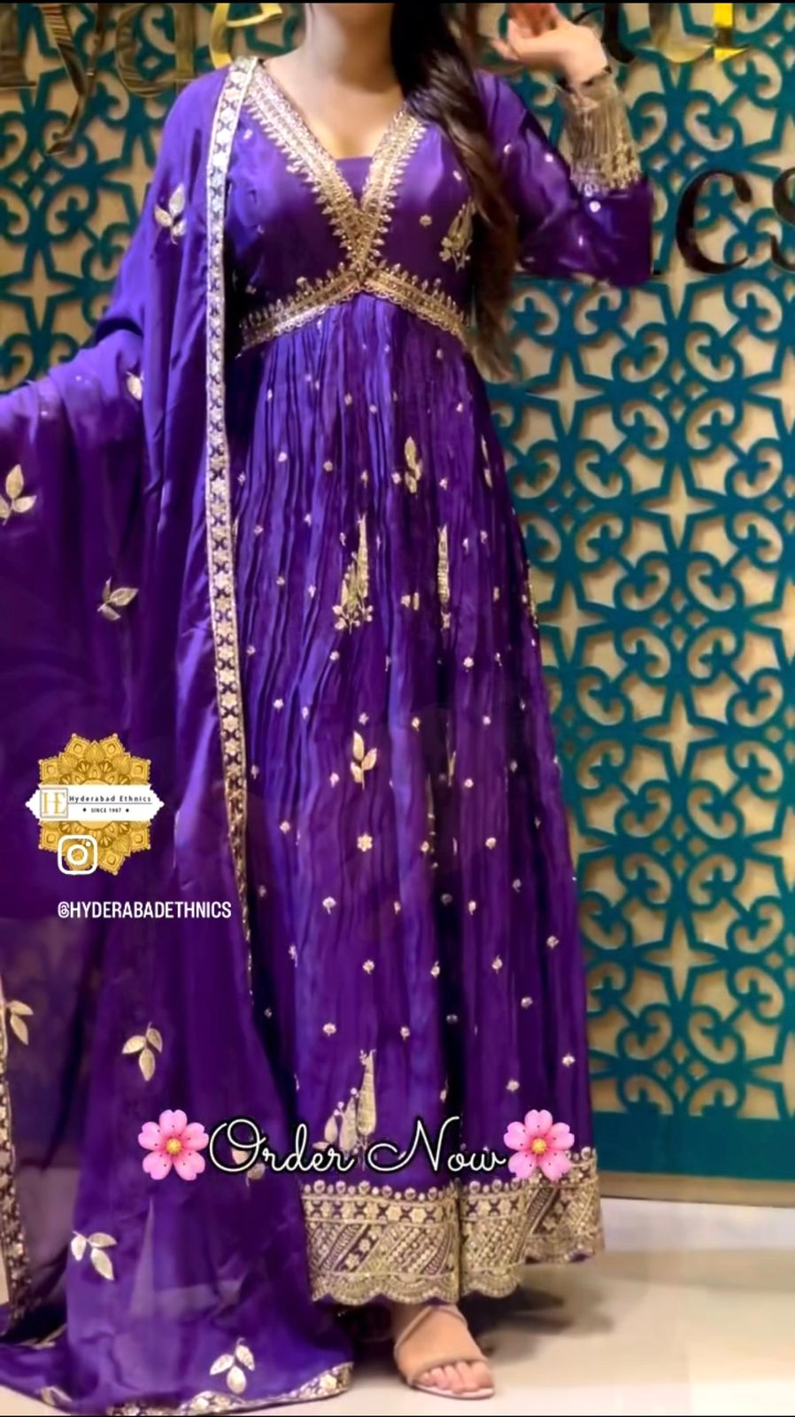 Product Image - New Aliya-Cut Gown-Pent Dupatta Set - Ready to Wear