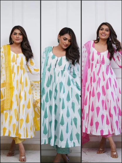 Product Image - Exclusive Rayon Cotton Suit Set with Dupatta