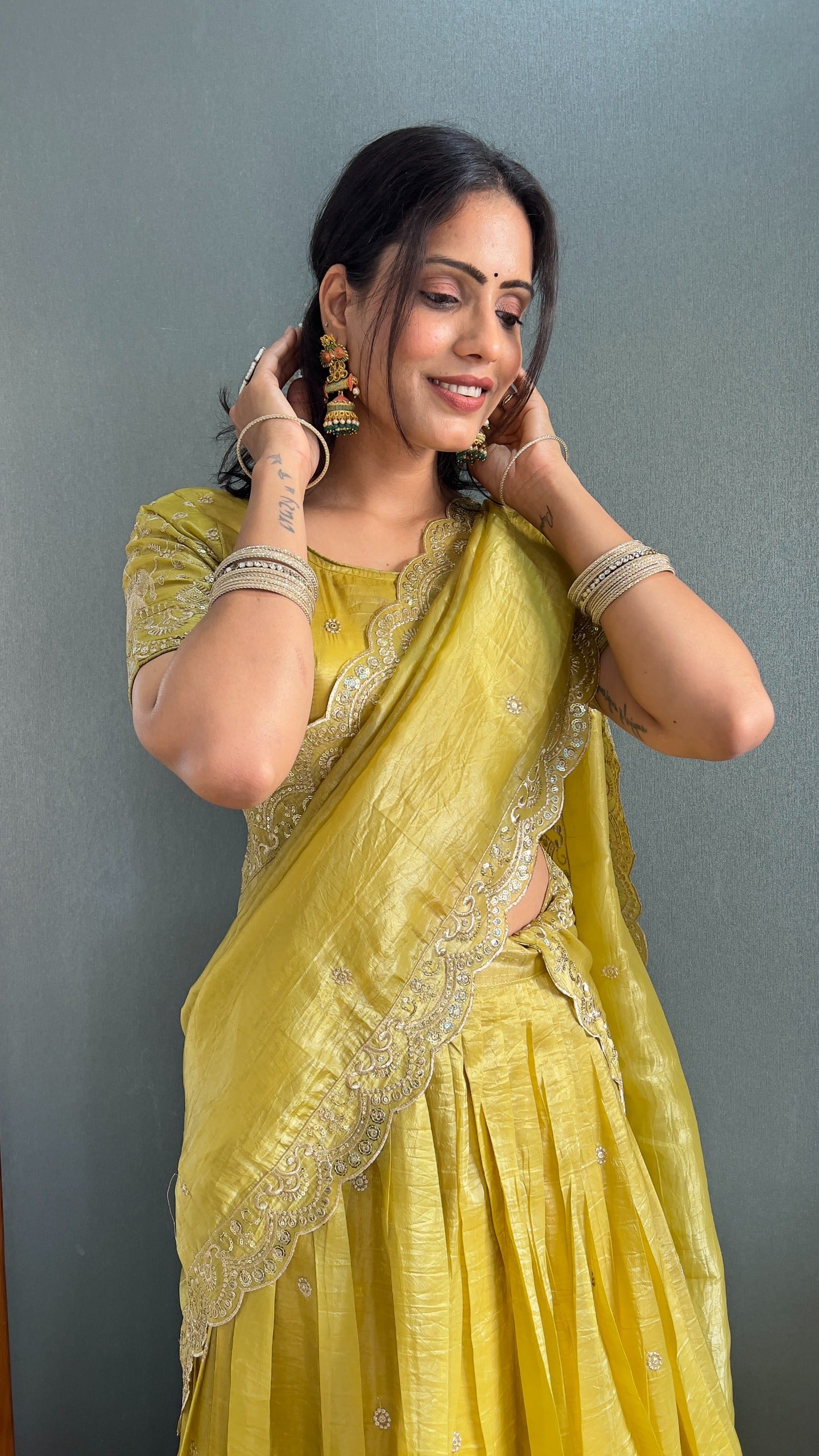 Product Image - Elegant Designer Lehenga Choli with Embroidered Dupatta