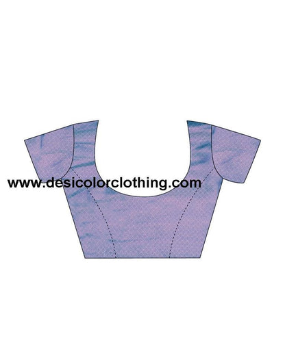 Blue Silk Printed Ready To Wear