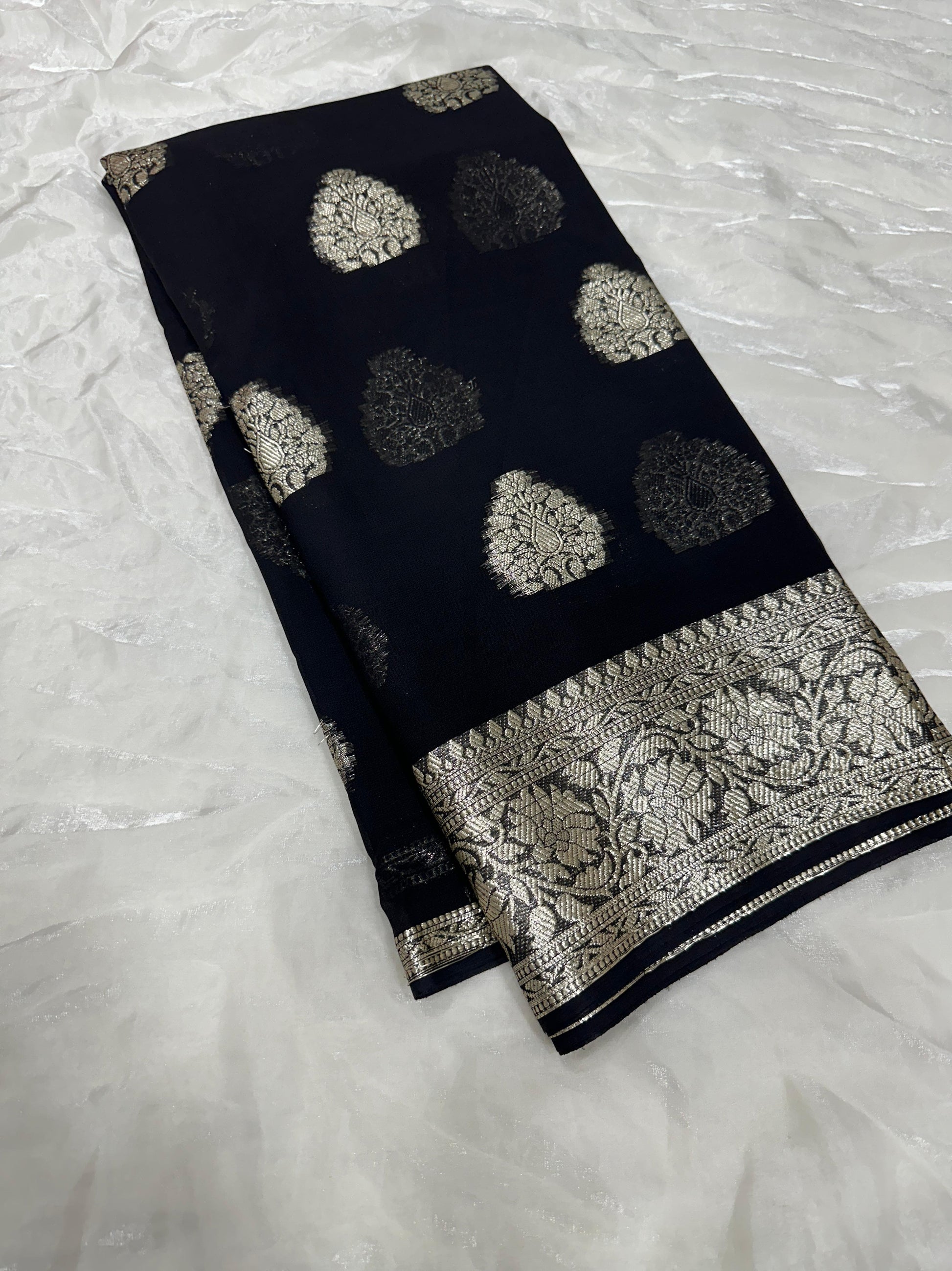 Product Image - Designer Viscose Georgette Saree