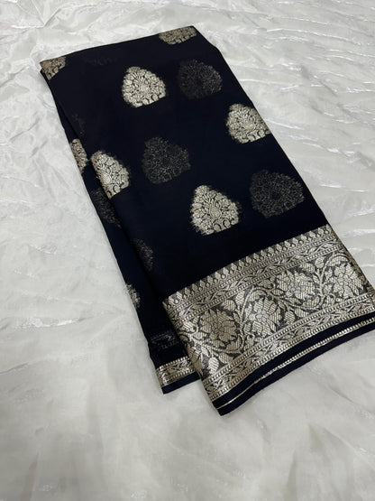 Product Image - Designer Viscose Georgette Saree