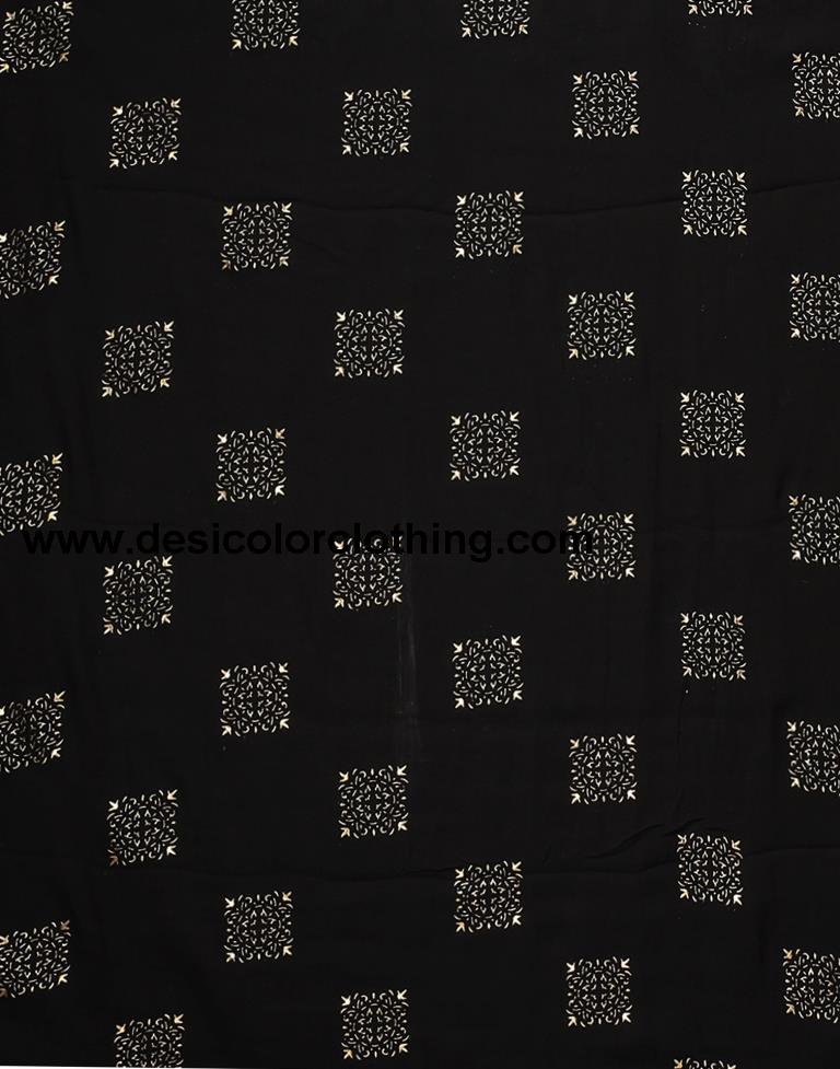 Black Chiffon Saree