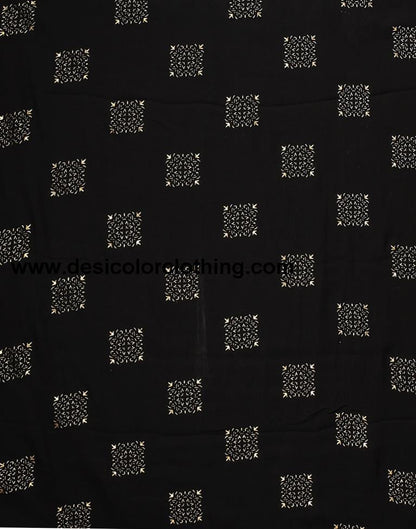 Black Chiffon Saree