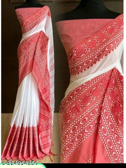 Khadi Cotton Sarees Online Canada | Handloom Elegant Sarees DesiColorClothing