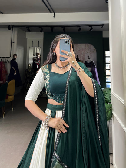 Product Image - Elegant Pure Rayon Lehenga Choli Ensemble