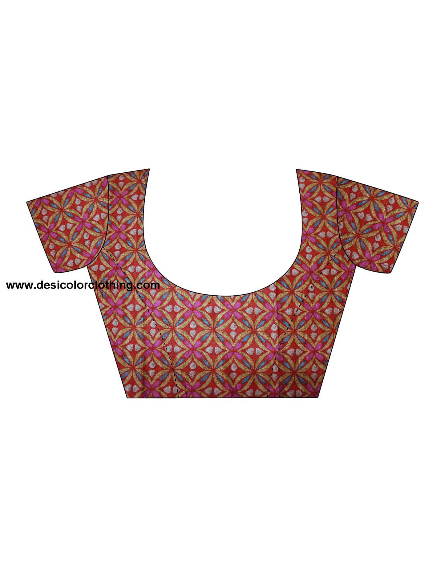 Red Banarasi Georgette Woven Saree