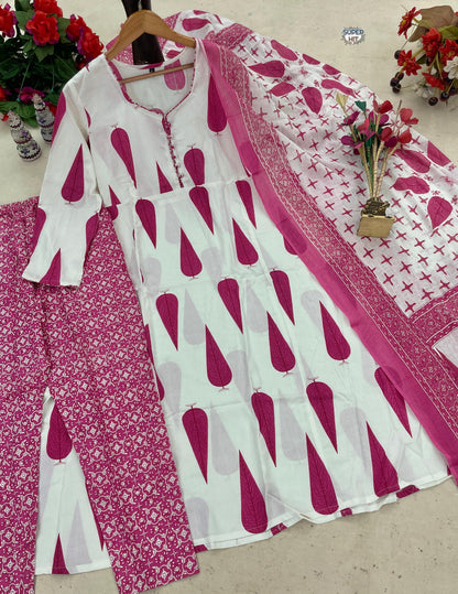 Product Image - Exclusive Rayon Cotton Suit Set with Dupatta
