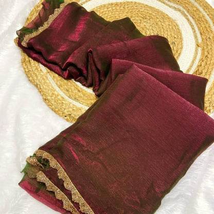 Product Image - Shop designer Space Silk sarees for weddings, parties, receptions - 4