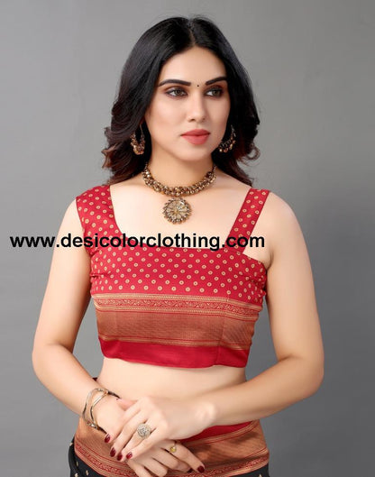 Black And Beige Silk Saree