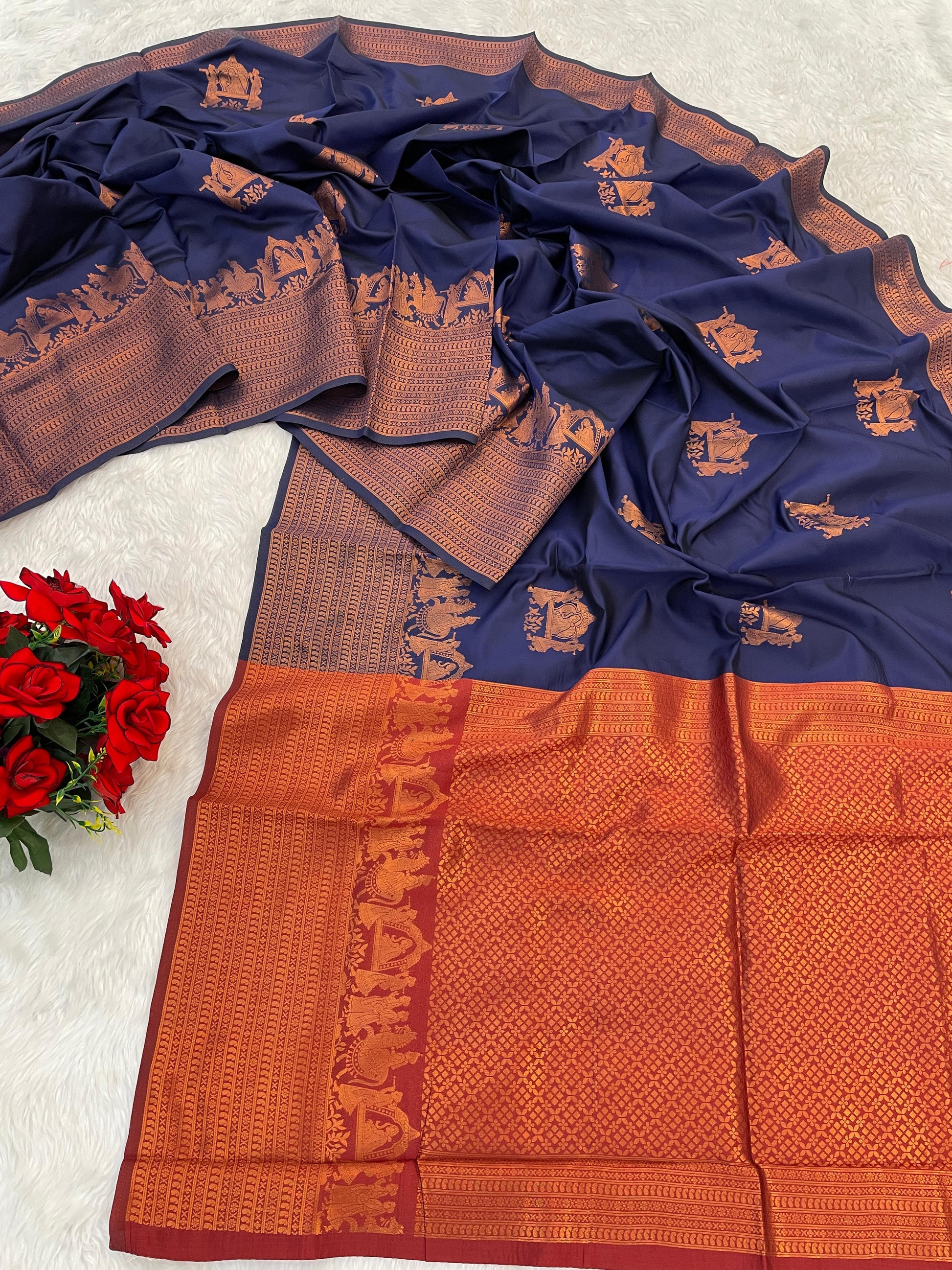 Product Image - Elegant Tissue Soft Silk Banarasi Saree - Ethnic Wear