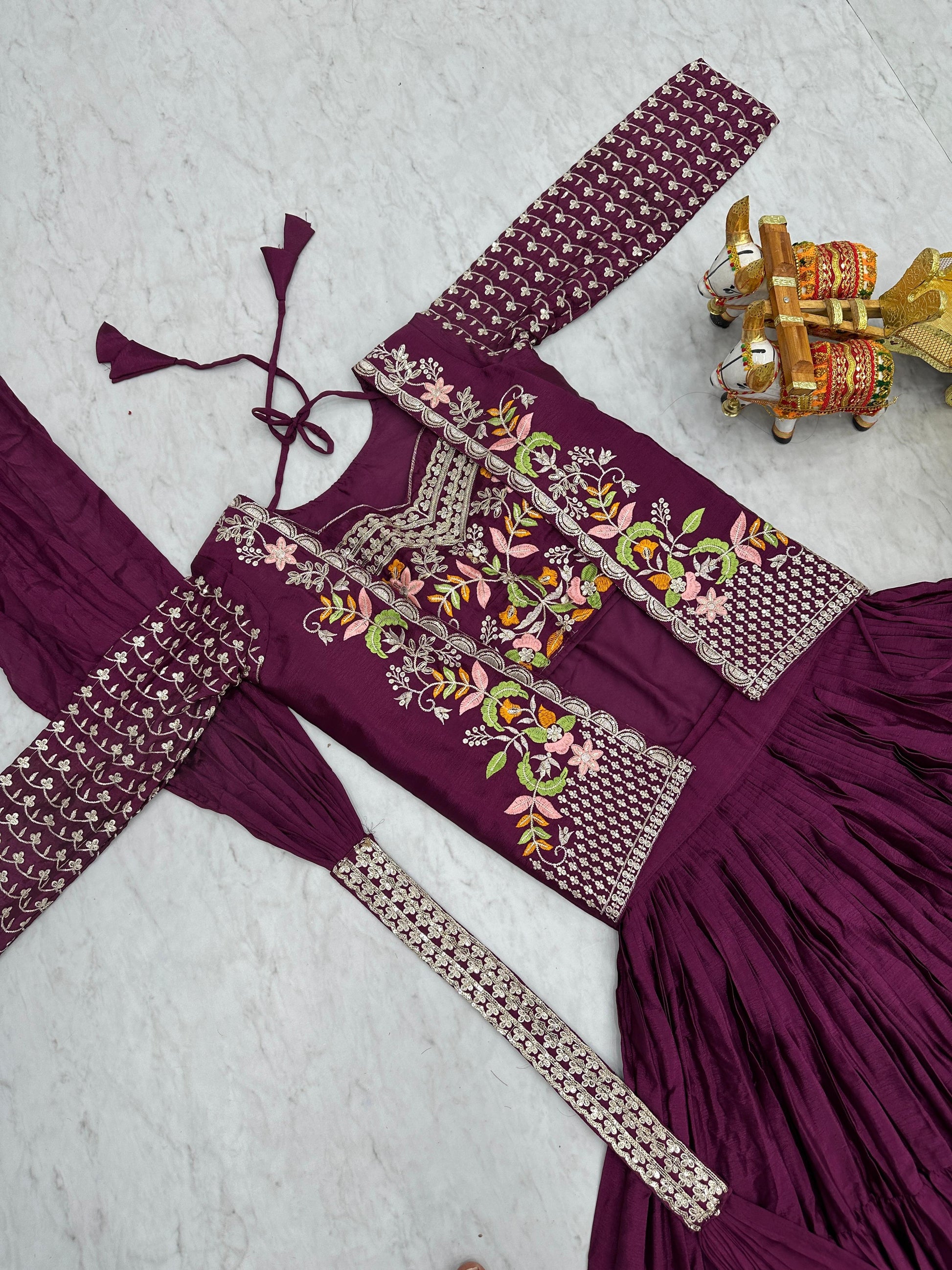 Product Image - Exquisite Festival Lehenga Choli & Koti - Shree Ram Creation