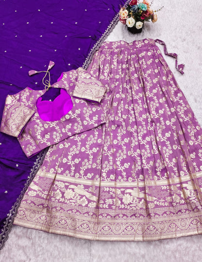 Product Image - Exquisite Stitched Lehenga Set with Scalloped Embroidery