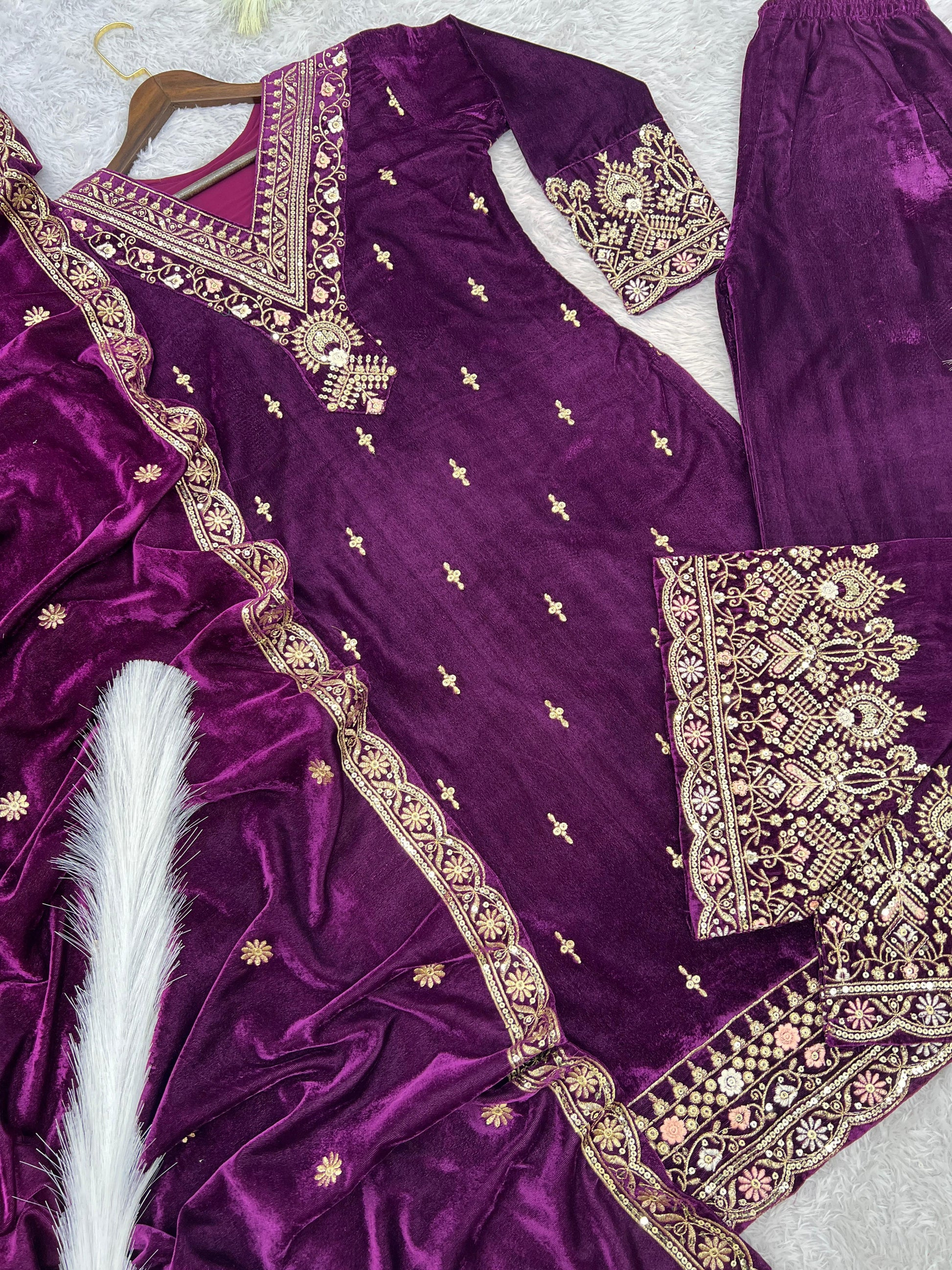 Product Image - 3 Piece Stylish Kurti Dupatta with Beautiful Palazzo