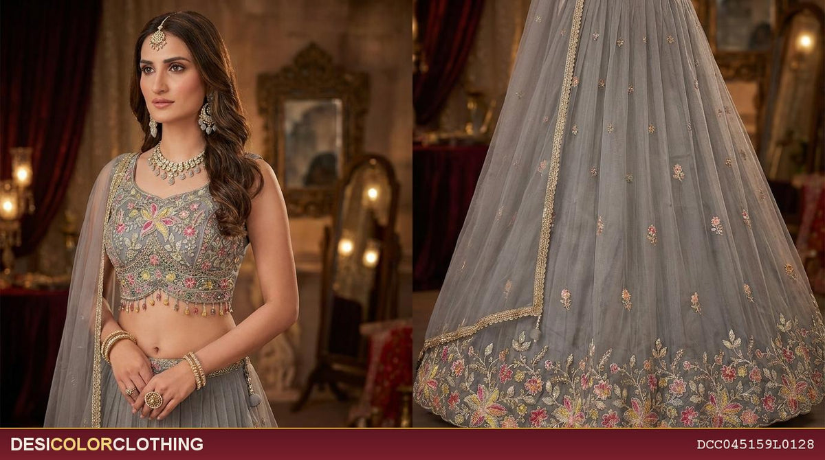 Product Image - Designer fully striched lehengas for wedding or partywear - 3