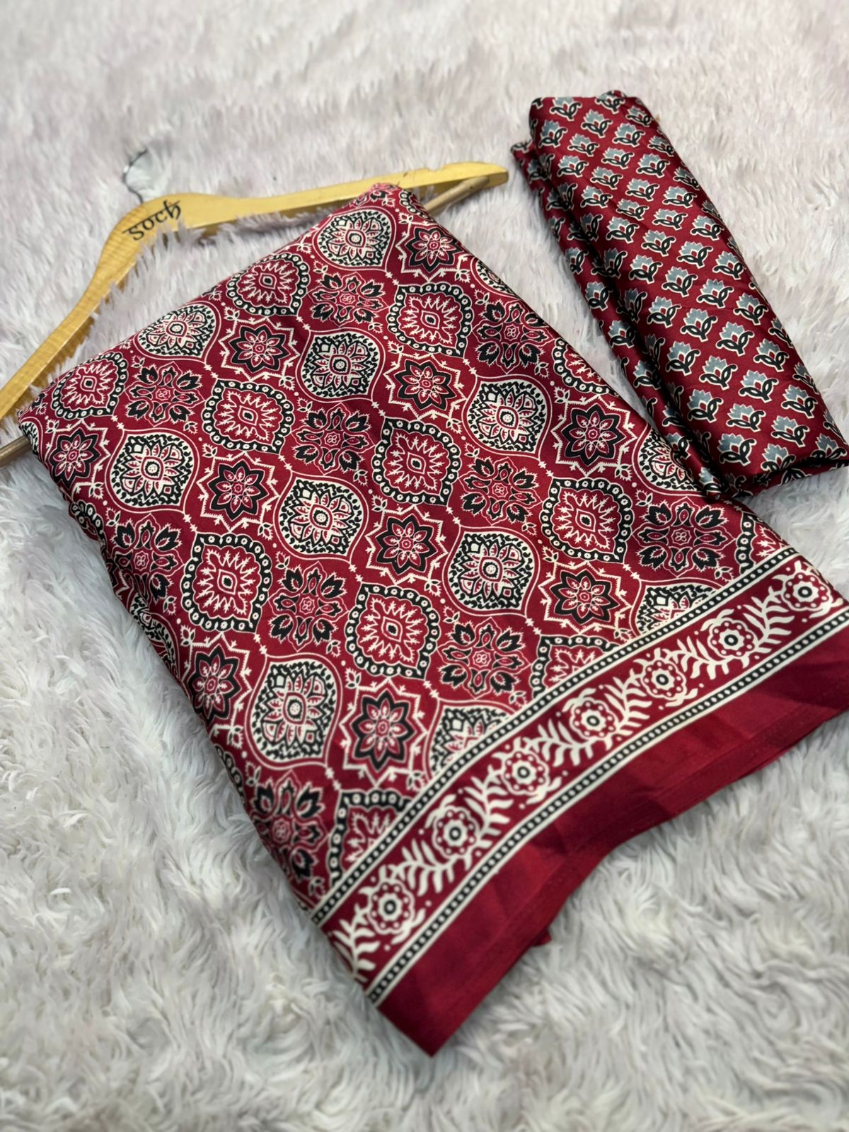 Product Image - Elegant Semi Gajji Bandhej Silk Saree - Perfect Ethnic Wear