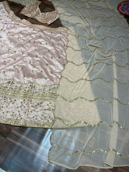 Product Image - Exclusive Lehenga Collection: Designer Silk Lehenga with Georgette Dupatta