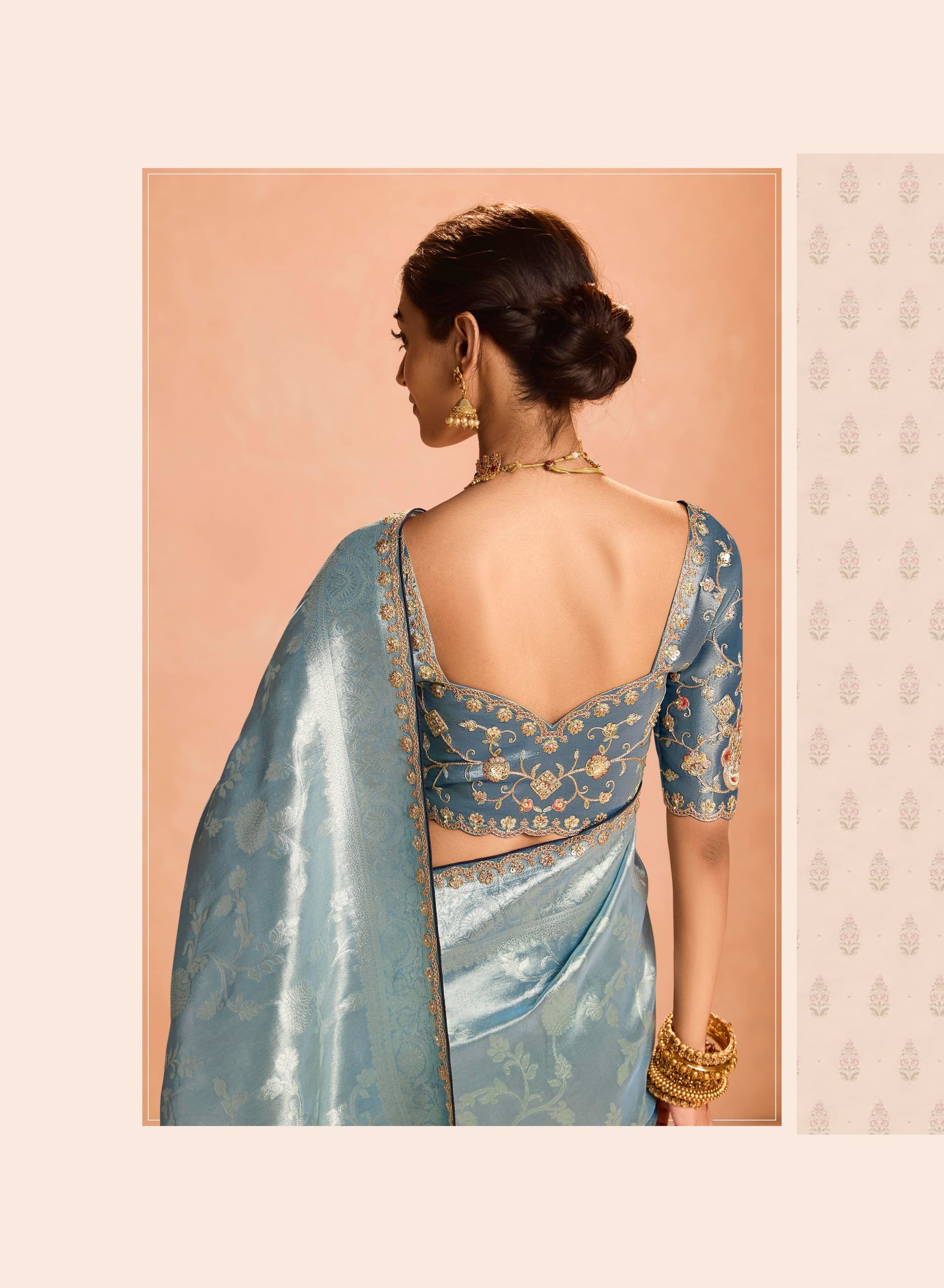 Product Image - Exquisite Soft Silk Saree with Dual Zari Weaving Design