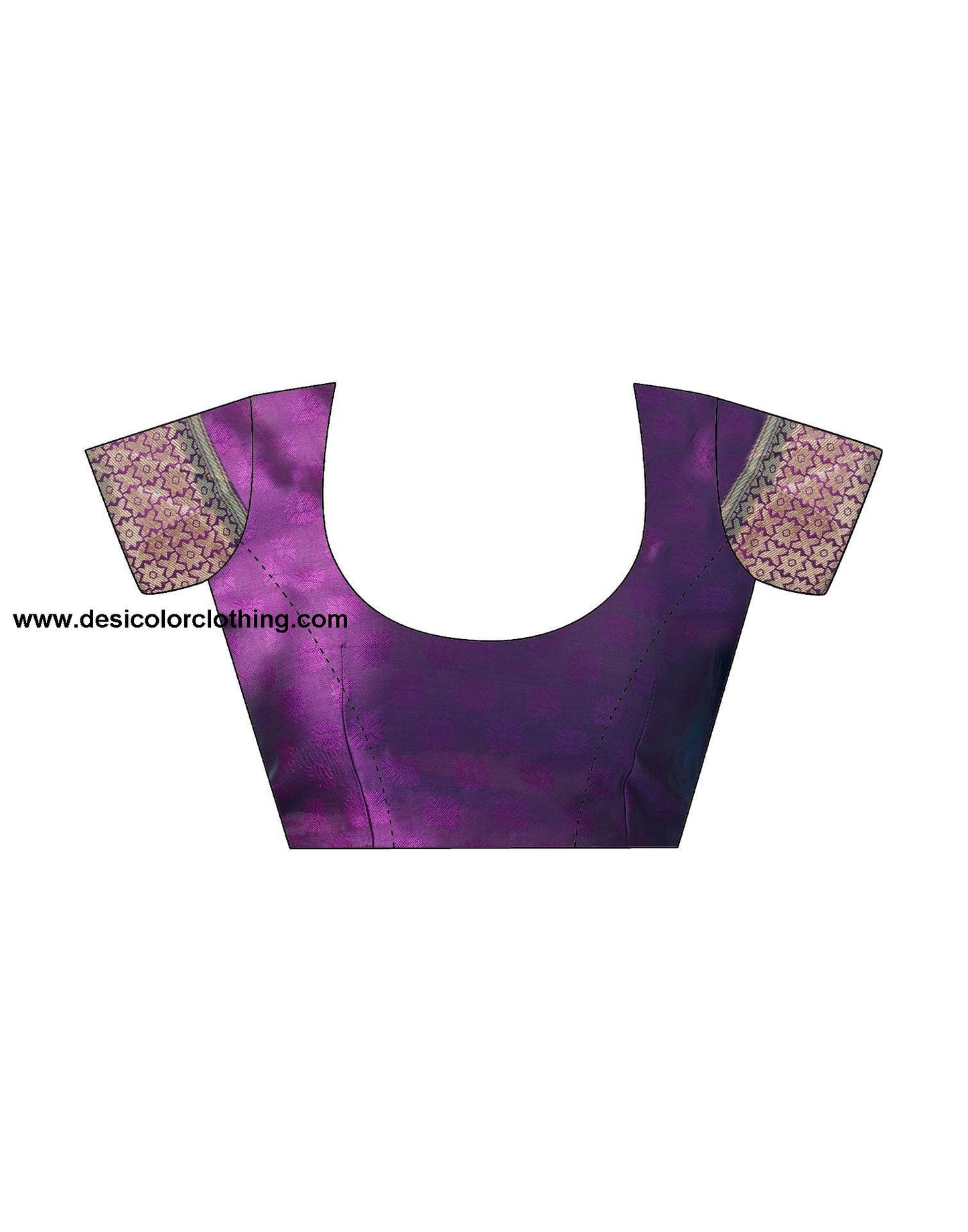 Dark Purple Jacquard Silk Saree