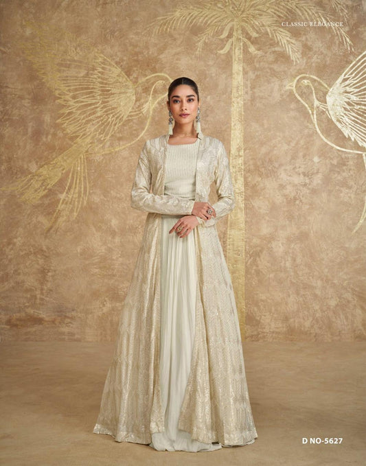 Product Image - Elegant Zoya NX Georgette Designer Saree for Festive and Wedding Wear