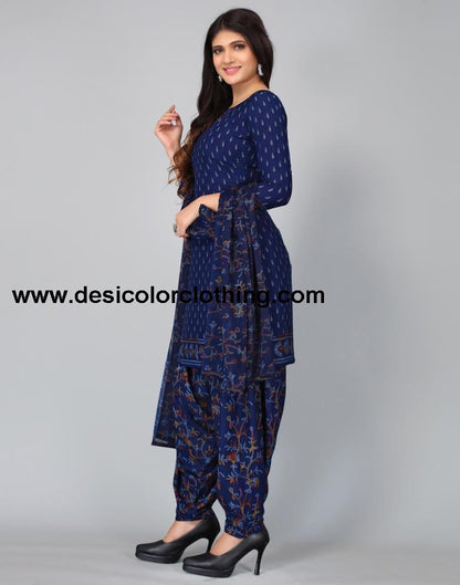 Printed Unstitched Salwar Suit Material