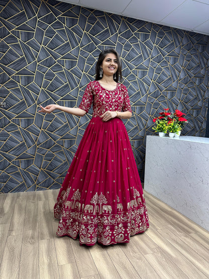 Product Image -  Designer Georgette Festival Gown