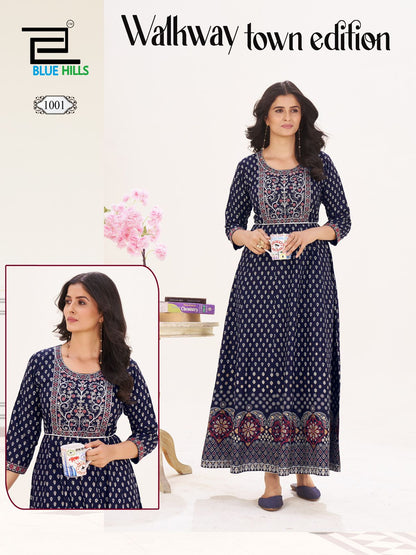 Product Image - Anarkali Gown in Rayon - Walkway Town Edition