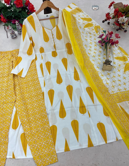 Product Image - Exclusive Rayon Cotton Suit Set with Dupatta