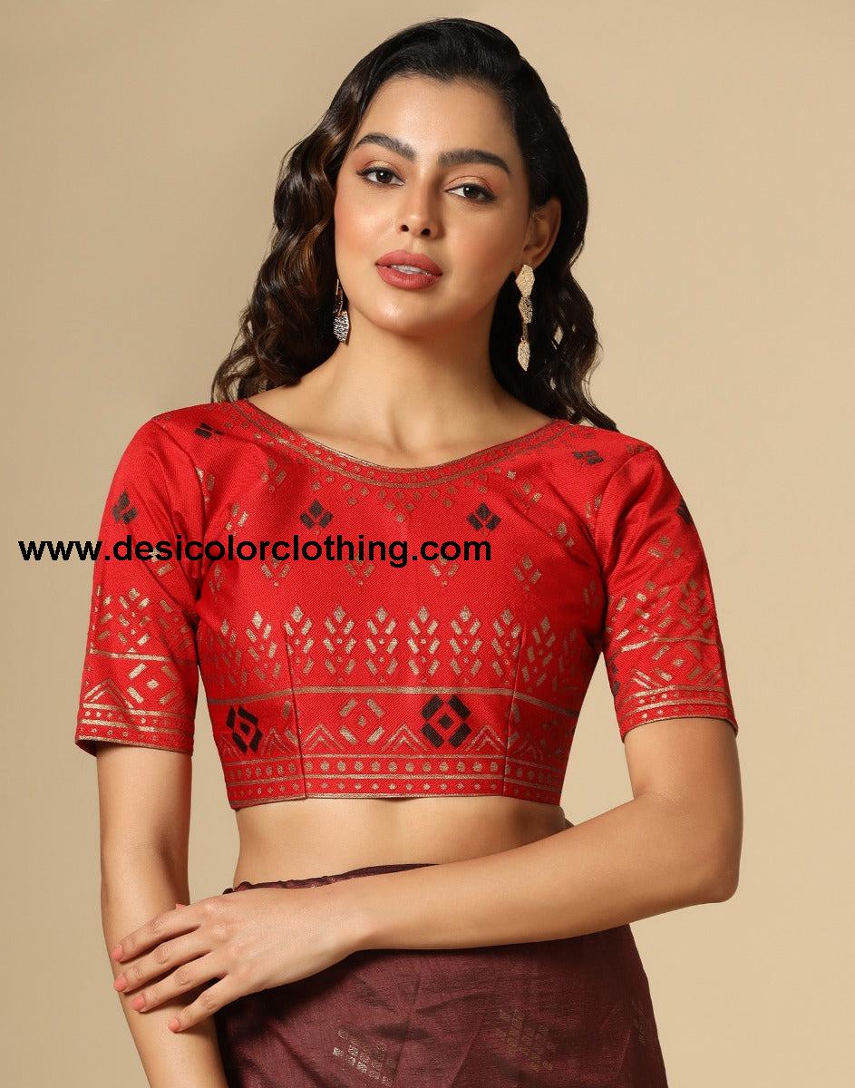 Dark Brown Silk Saree