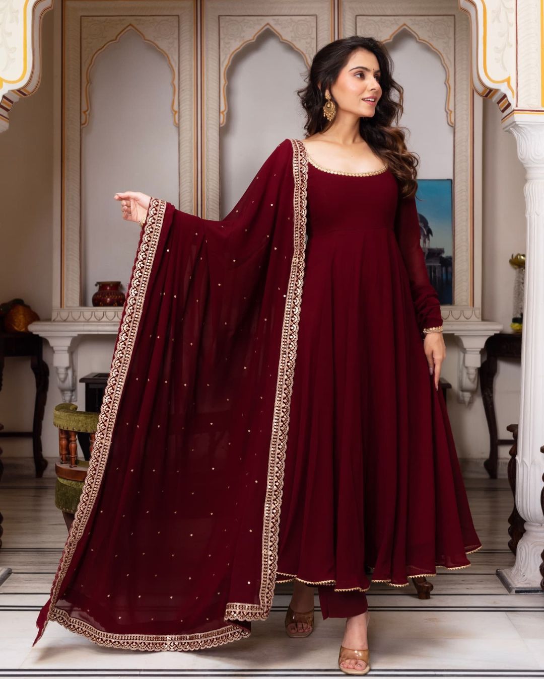 Product Image - Designer Kediya Style Lahenga Set - Ready to Wear Ethnic Wear