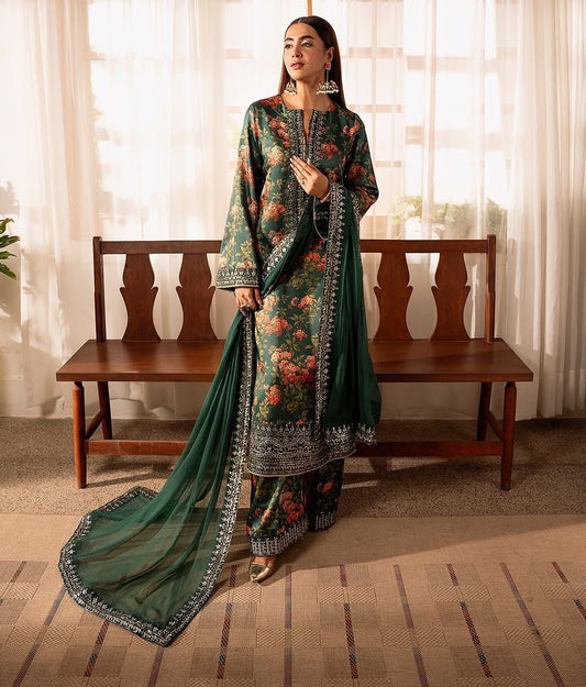 Product Image - Exquisite 3-Piece Eid Collection Kurti-Plazzo with Dupatta