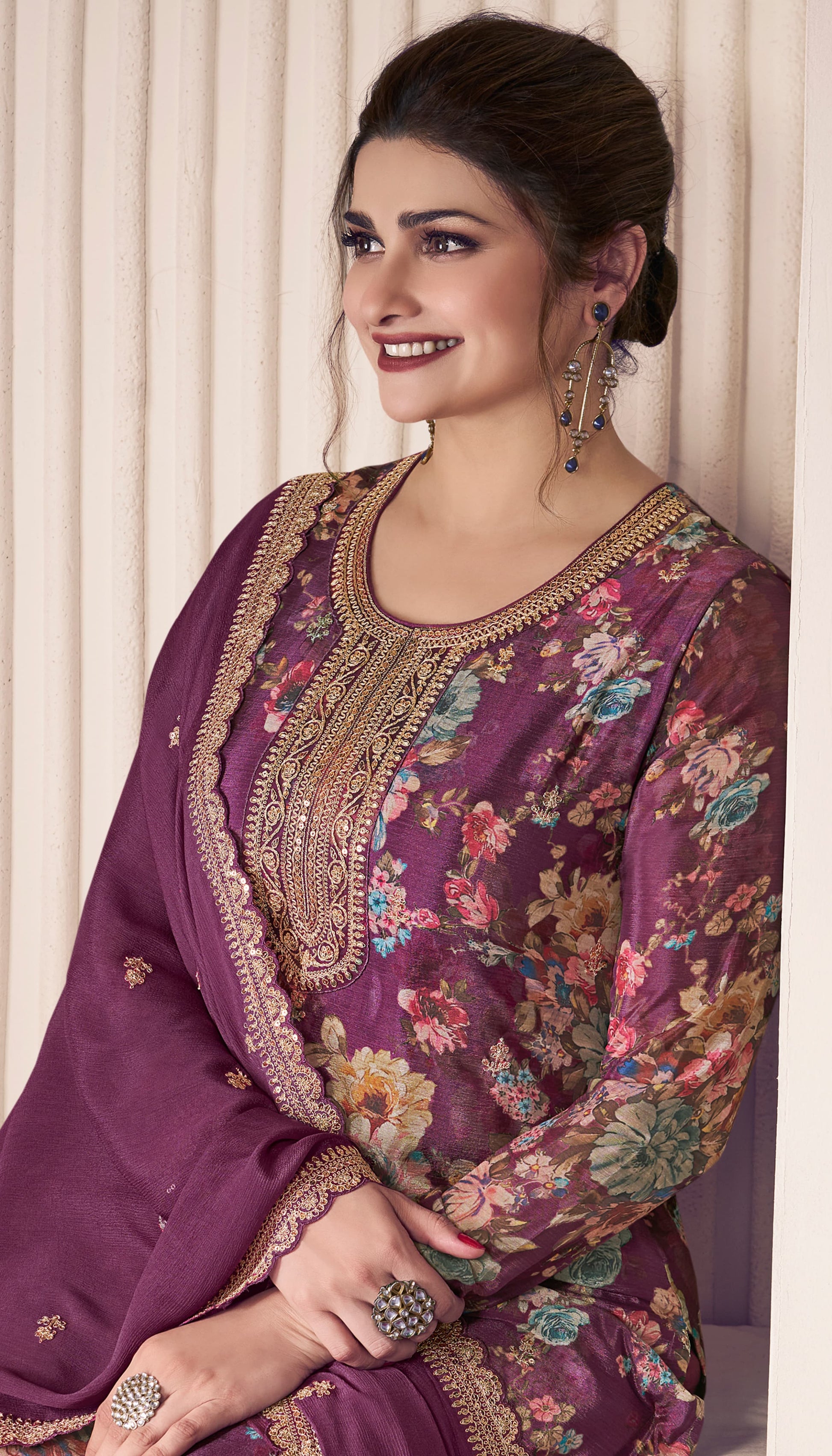 Product Image - Elegant Designer Dress for Festive Occasions - Kuleesh Pahal-3
