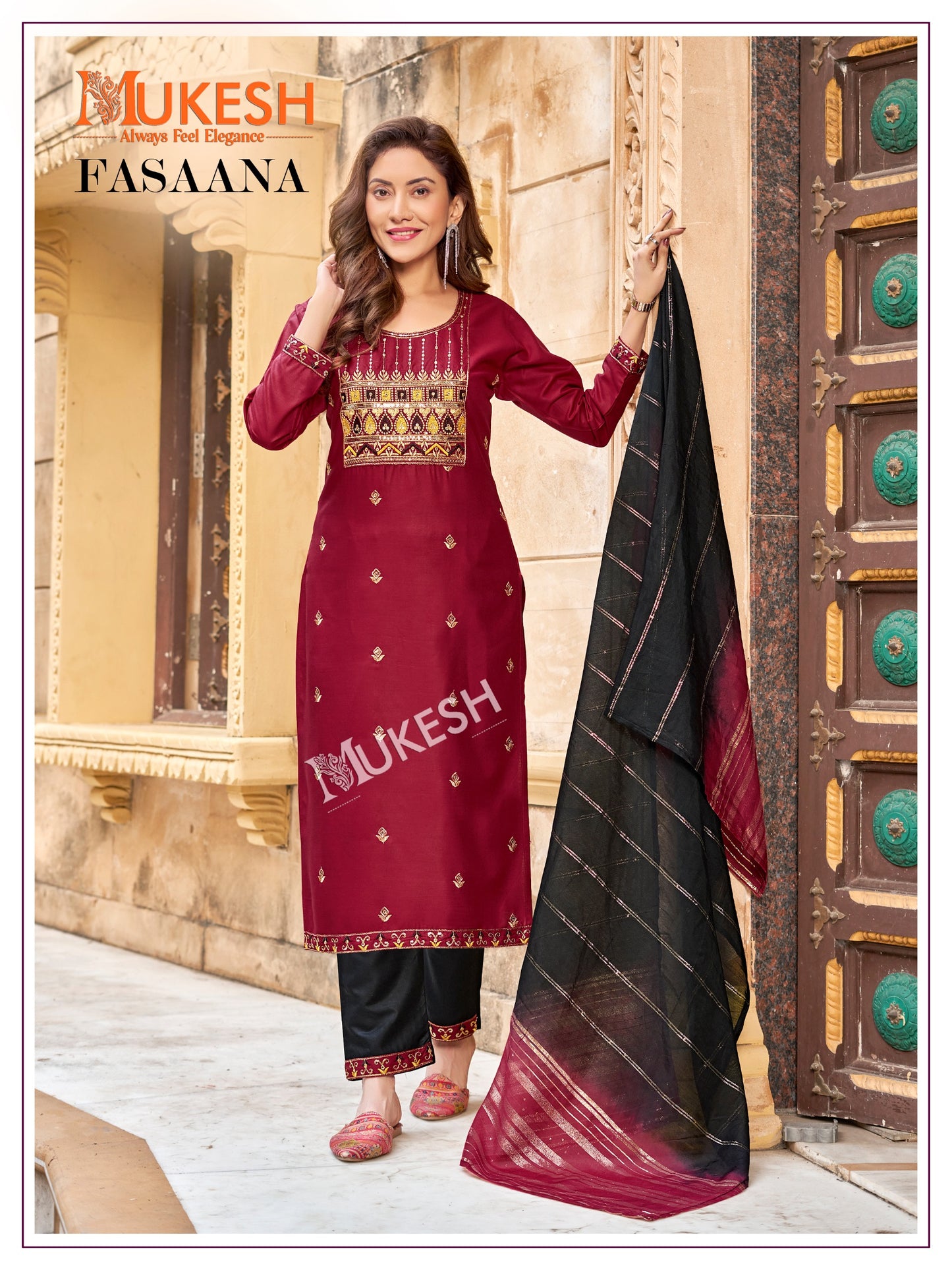 Product Image - FASAANA Designer Saree | Georgette Fabric Ethnic Wear | Wedding Saree & Festive Wear