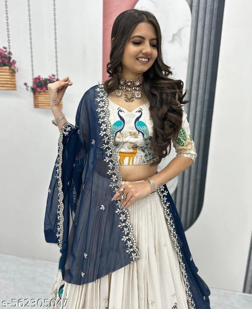 Product Image - Designer fully Striched party wear lehengas for wedding - 4